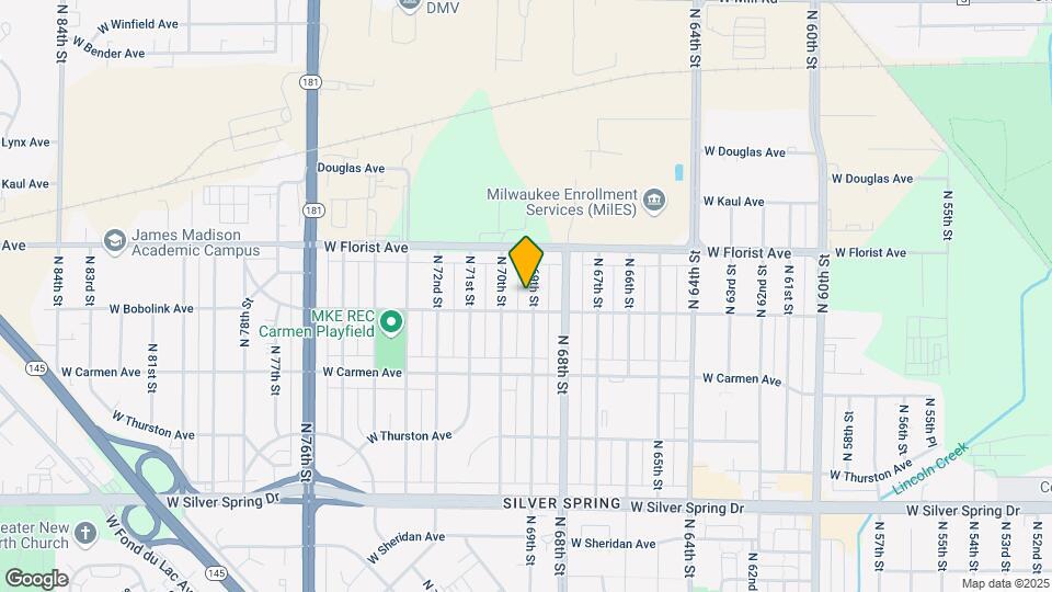 5921 N 69th St Map and Location Details