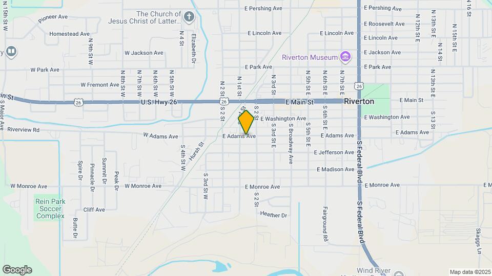 109 E Adams Ave Map and Location Details