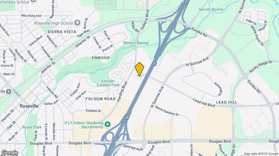 Furnished Studio-Sacramento - Roseville Map and Location Details