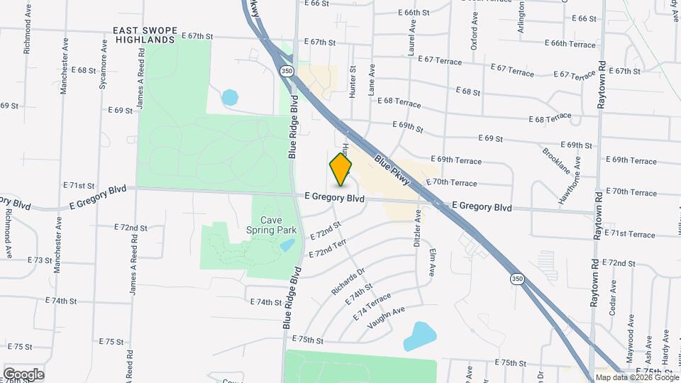 8912 E Gregory Blvd Map and Location Details