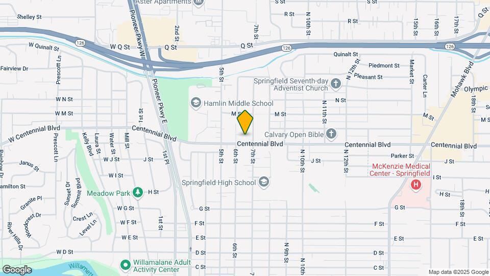 614 Centennial Blvd Map and Location Details