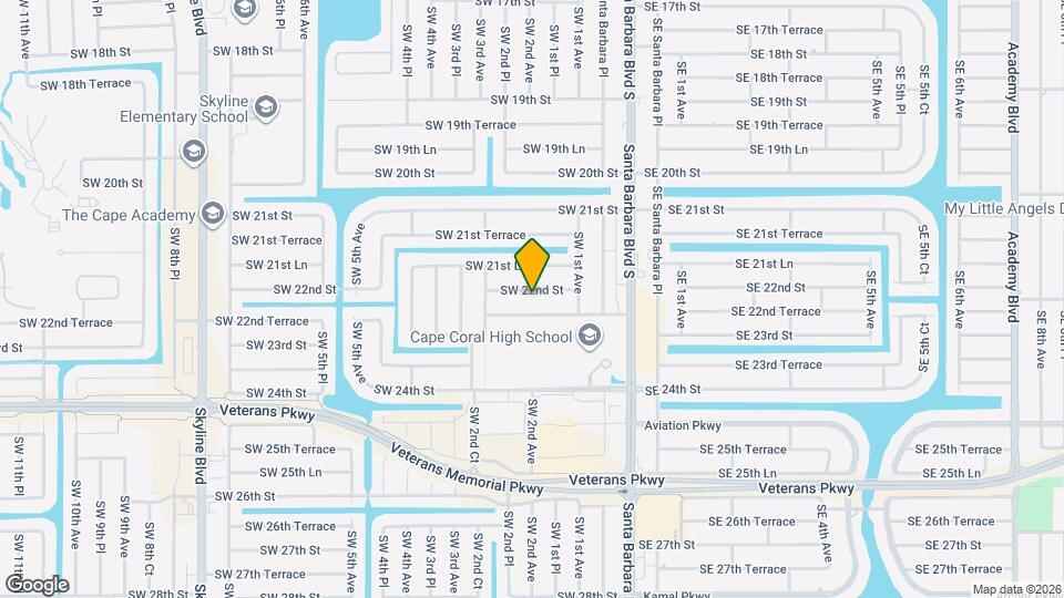 130 SW 22nd St Map and Location Details