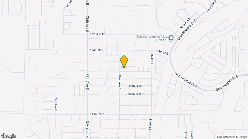 8217 186th St Ct E Map and Location Details