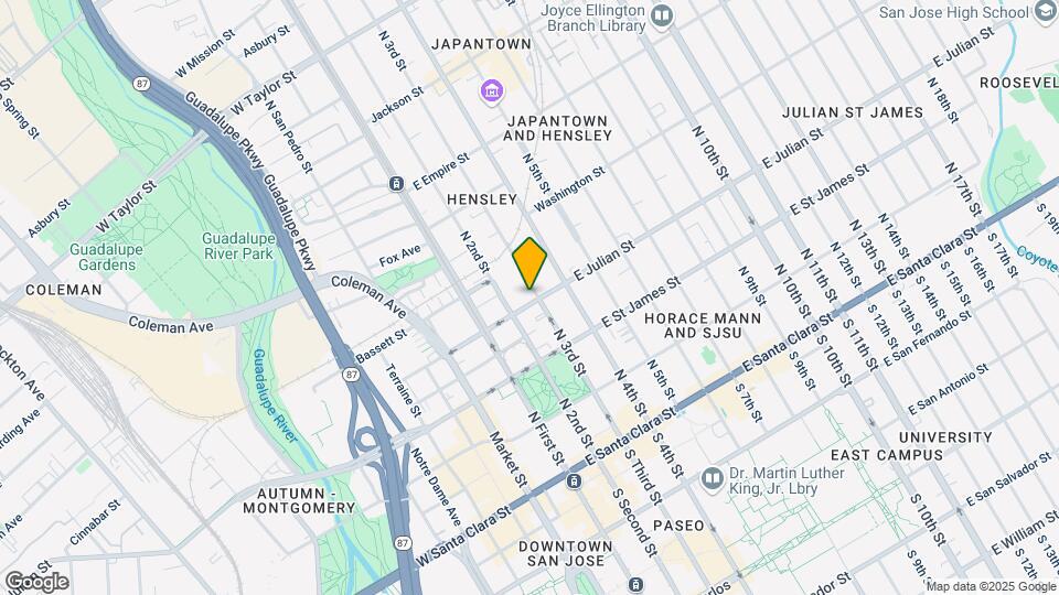 99 E Julian St Mapa y Detalles de la Ubicación