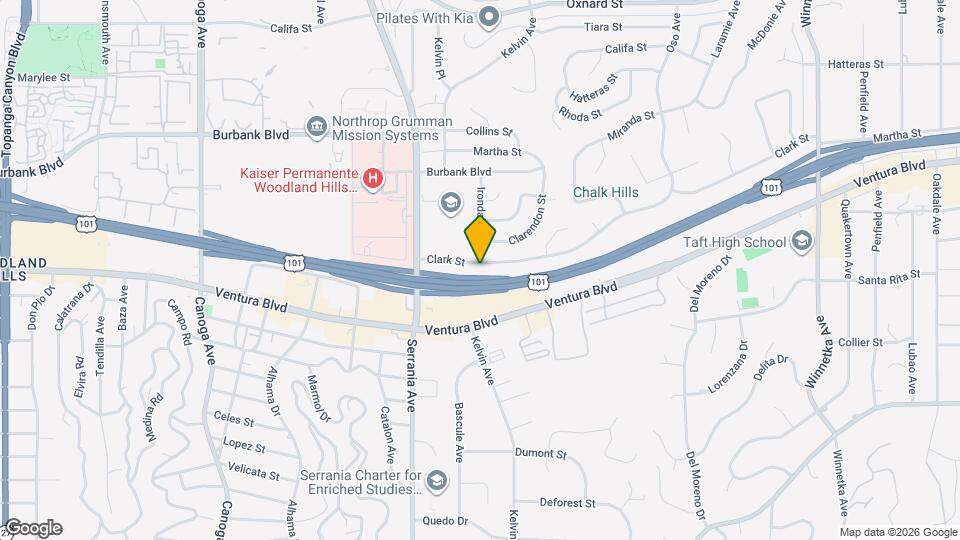 20800 Clark St Mapa y Detalles de la Ubicación