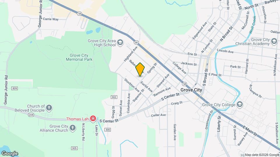 611 Spring St Map and Location Details