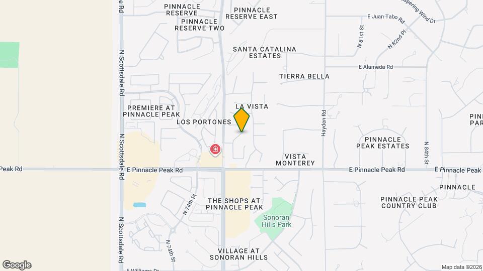 23625 N 76th Pl Map and Location Details