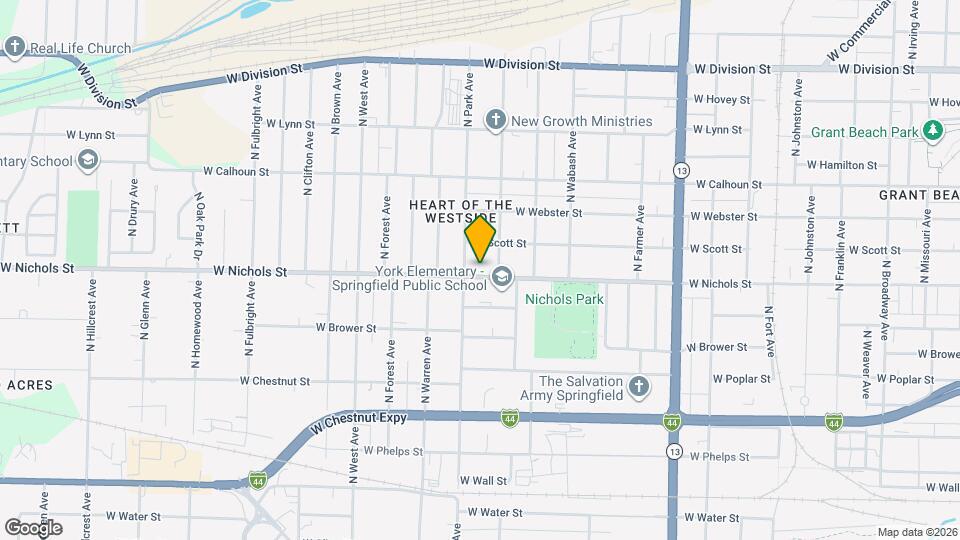 2119 W Nichols St Map and Location Details