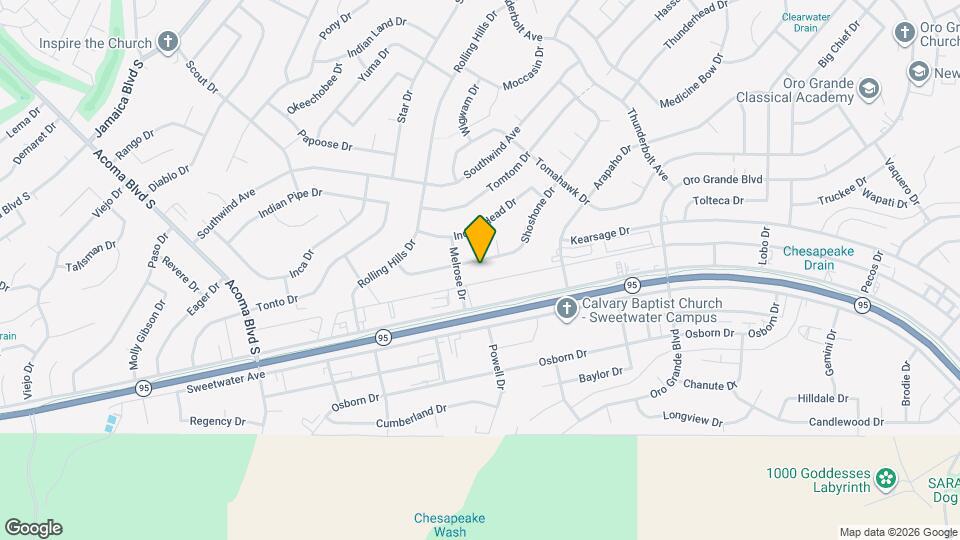 3064 Shoshone Dr Map and Location Details