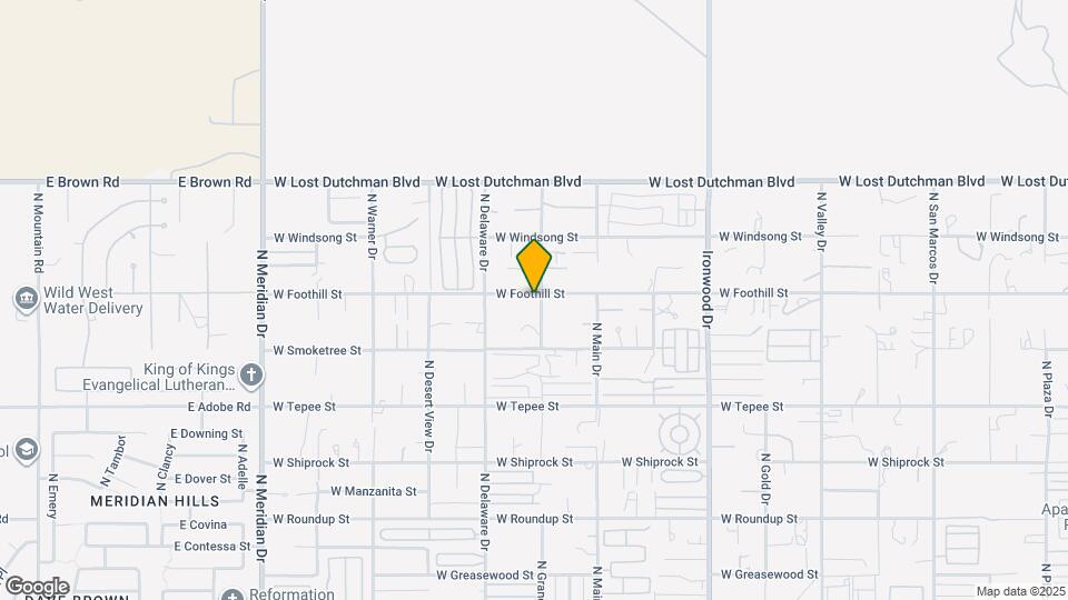 2237 W Foothill St Map and Location Details