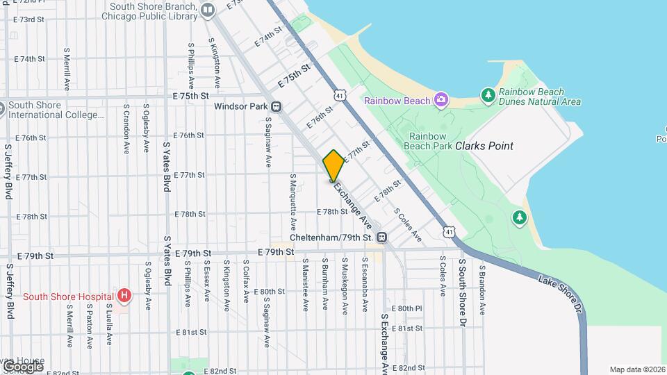 7720 S Exchange Ave Map and Location Details