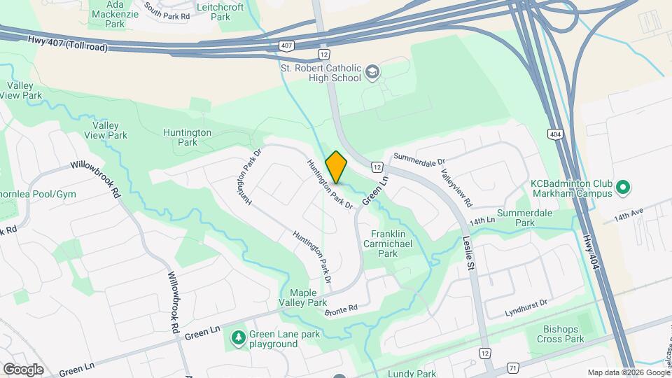 186 Huntington Park Dr Map and Location Details