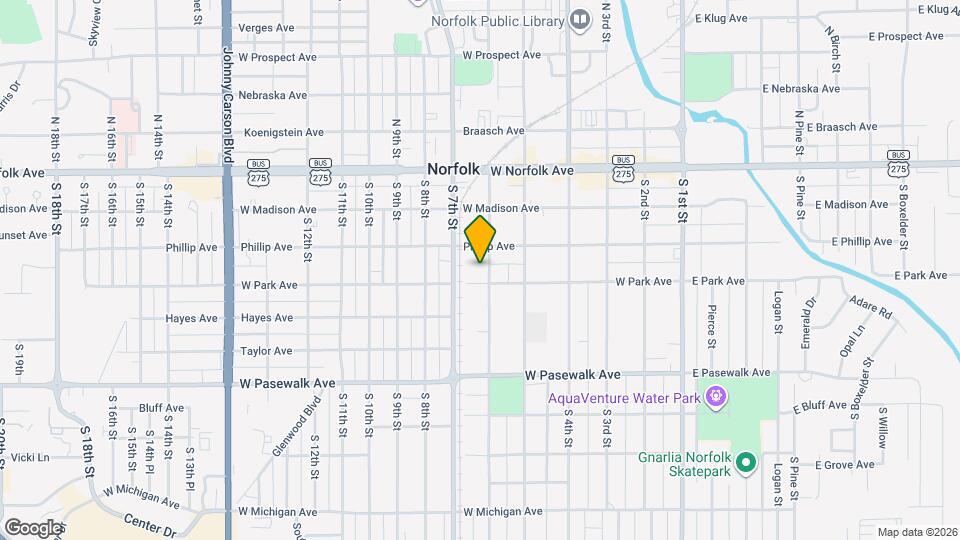 310 S 6th St Map and Location Details