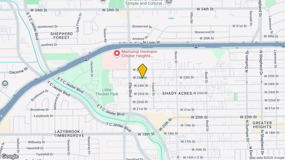 1530 W 25th St Map and Location Details