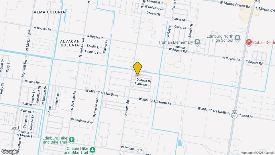 1514 Quitaca Dr Map and Location Details