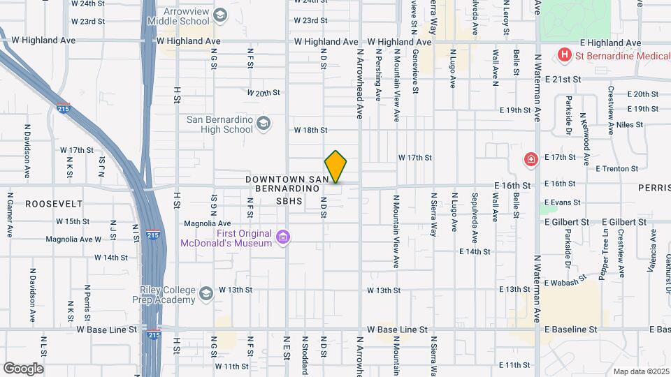375 W 16th St Map and Location Details