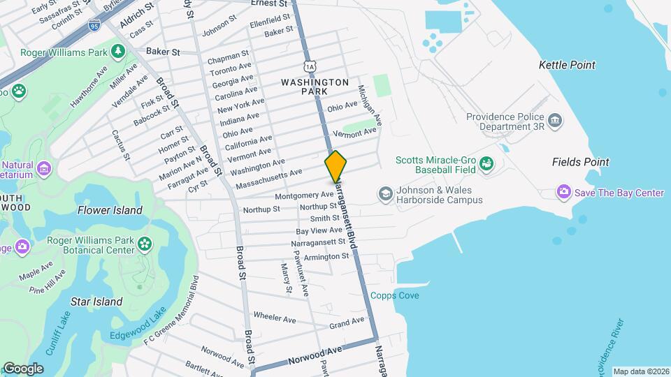 1005 Narragansett Blvd Map and Location Details