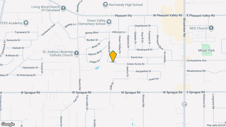 2319 Green Acres Dr Map and Location Details