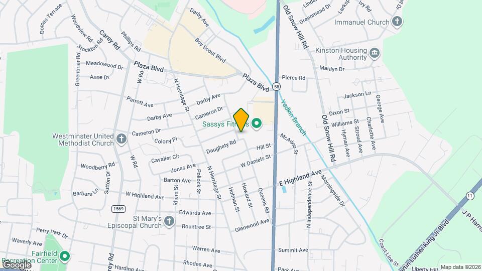 1701 Queens Rd Map and Location Details