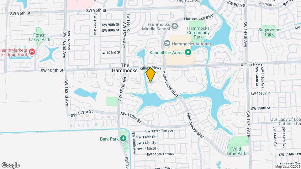 10540 SW 154th Ct Map and Location Details
