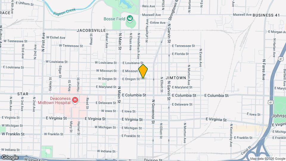 213 E Oregon St Map and Location Details