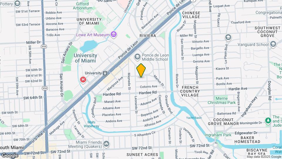 1021 Matanzas Ave Map and Location Details