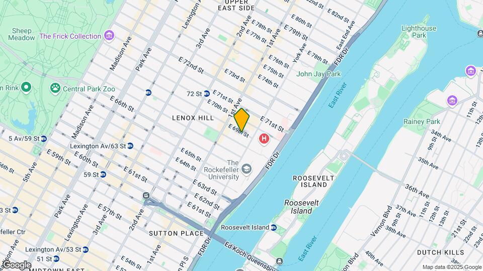 432 E 69th St Mapa y Detalles de la Ubicación