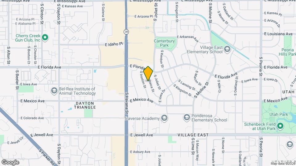 1547 S Jamaica St Map and Location Details