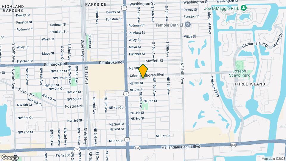 805 NE 8th St Map and Location Details