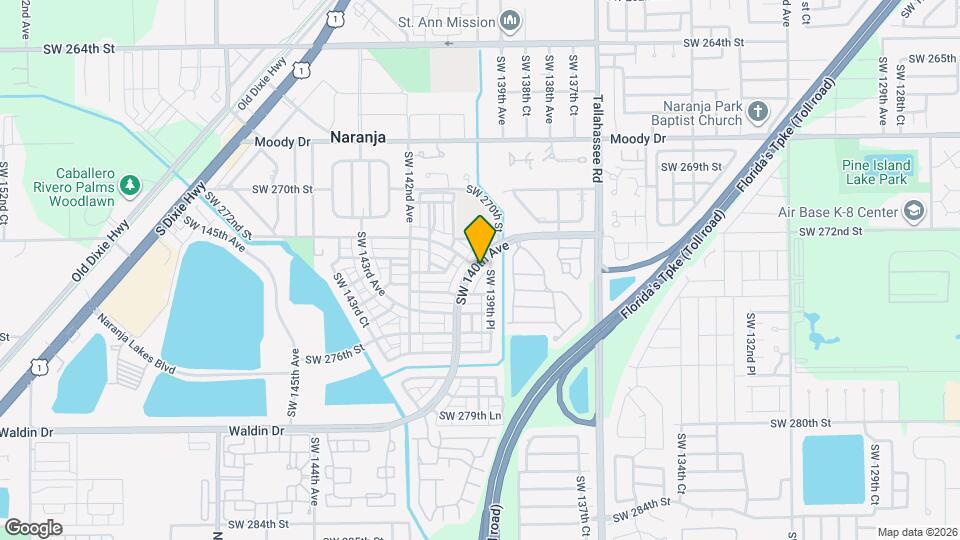13982 SW 272nd St Map and Location Details