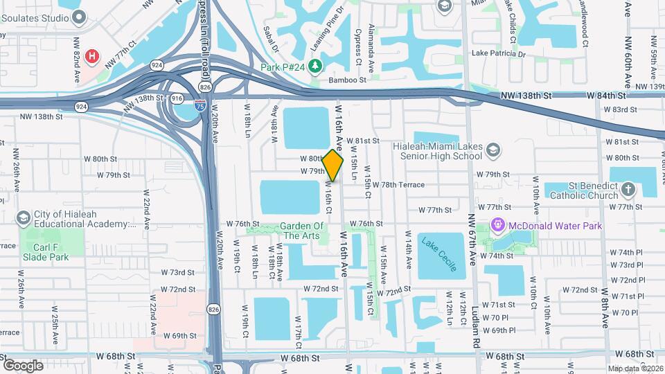 7835 W 16th Ct Map and Location Details