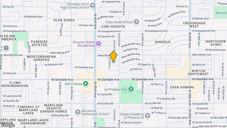 4122 W Glenn Dr Mapa y Detalles de la Ubicación