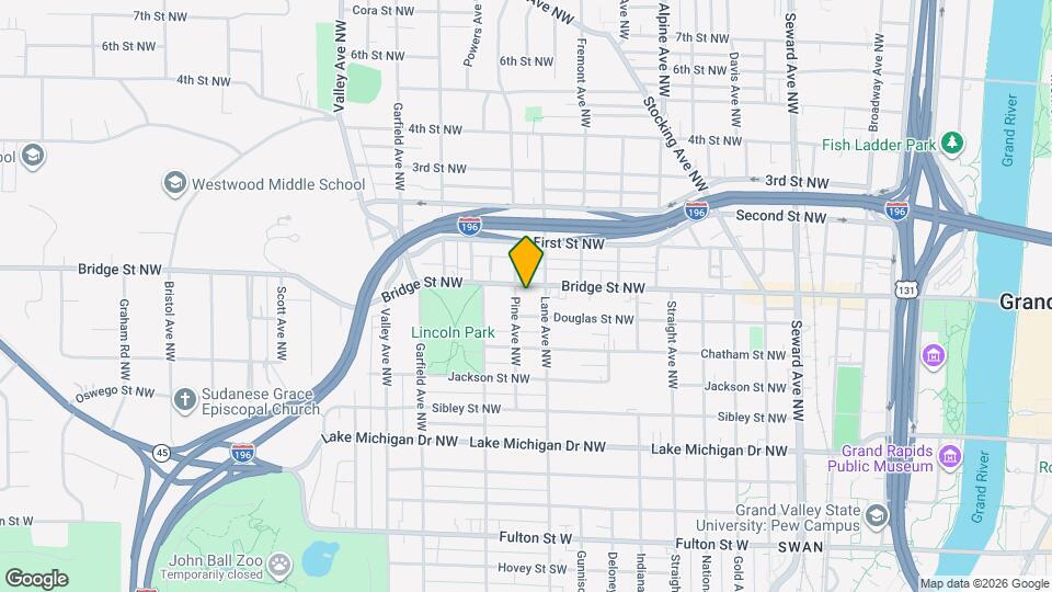 1016 Bridge St NW Map and Location Details