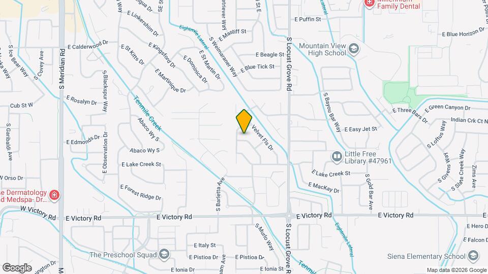 2660 S Spring Bar Way Map and Location Details