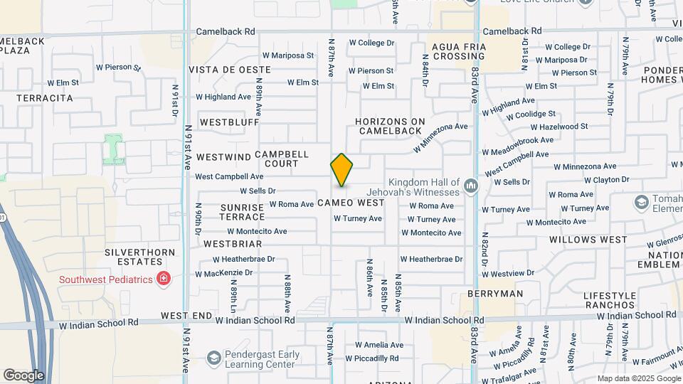 4432 N 86th Dr Map and Location Details
