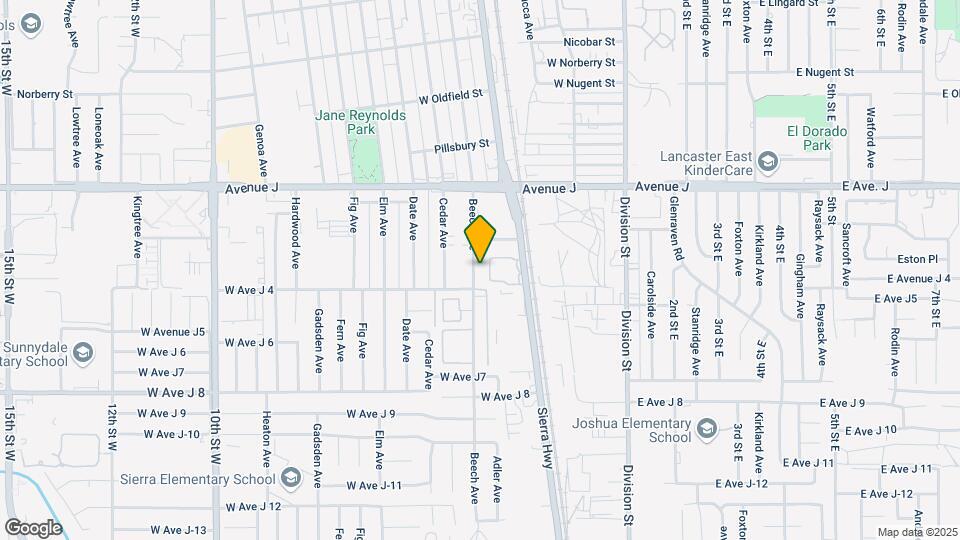 44222 Beech Ave Mapa y Detalles de la Ubicación