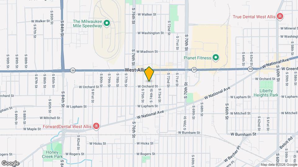 1457 S 74th St Map and Location Details