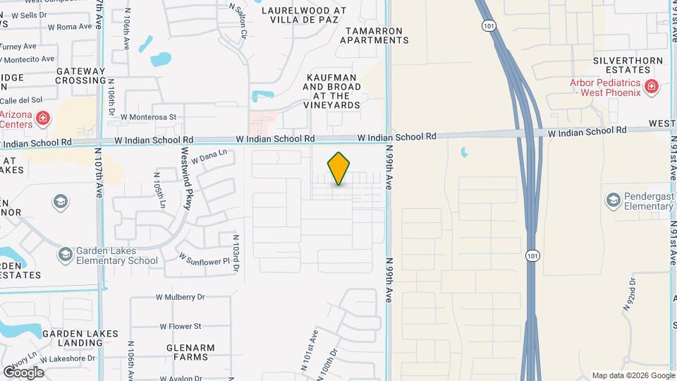 3809 N 100th Dr Map and Location Details