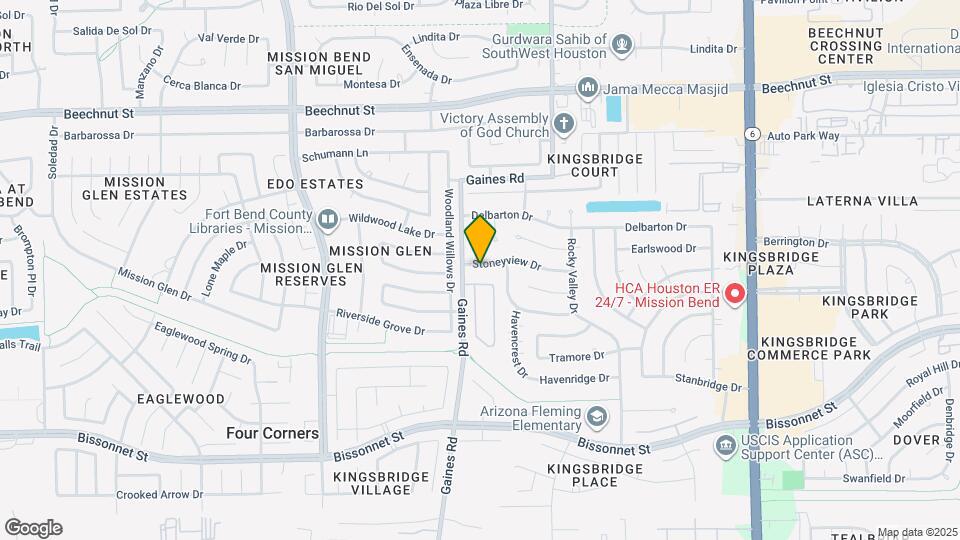 15223 Stoneyview Dr Map and Location Details