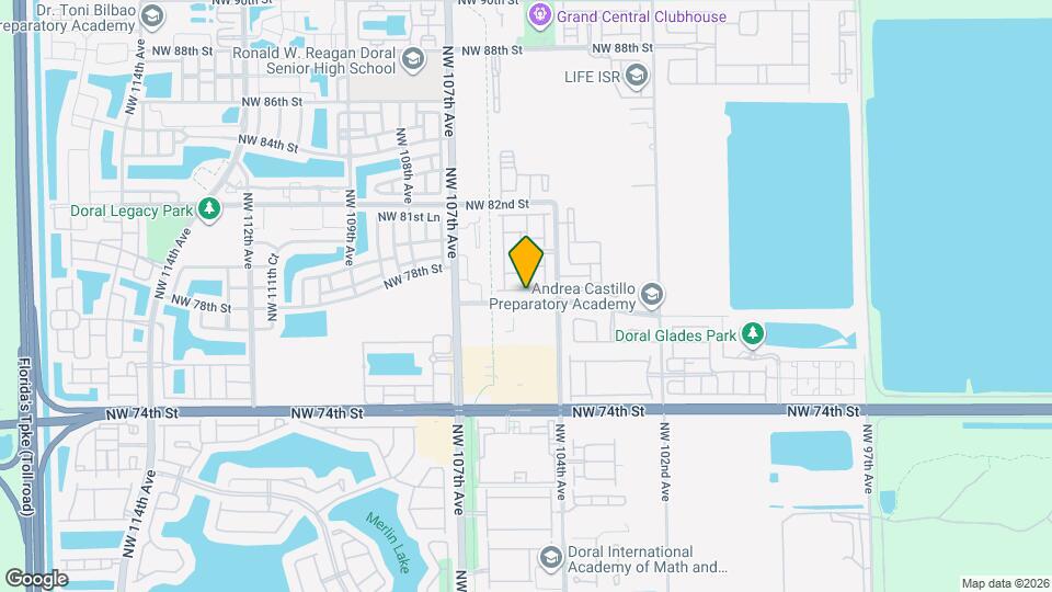 10510 NW 78th Terrace Map and Location Details