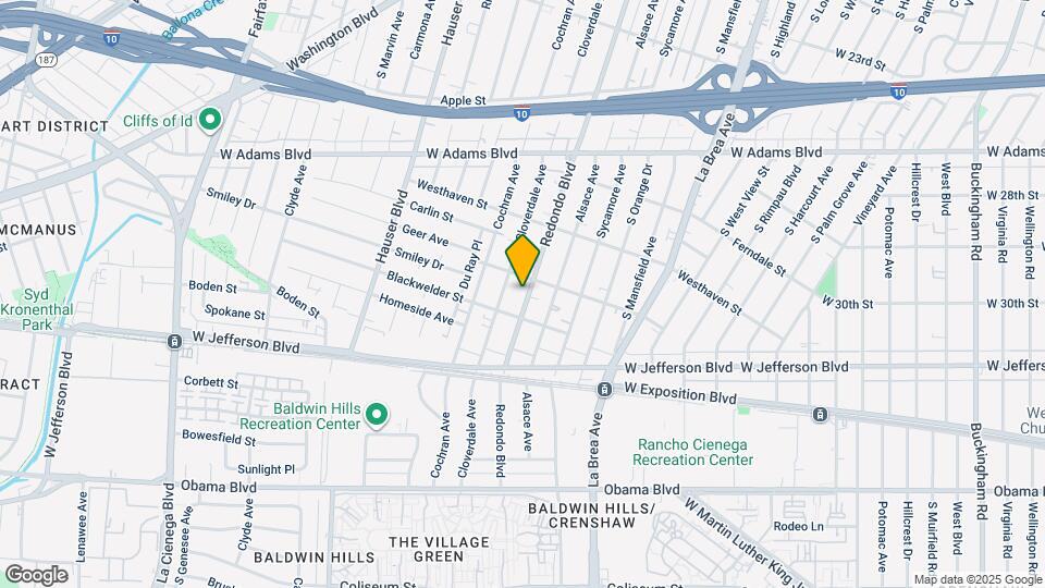 2815 1/2 Redondo Blvd Mapa y Detalles de la Ubicación