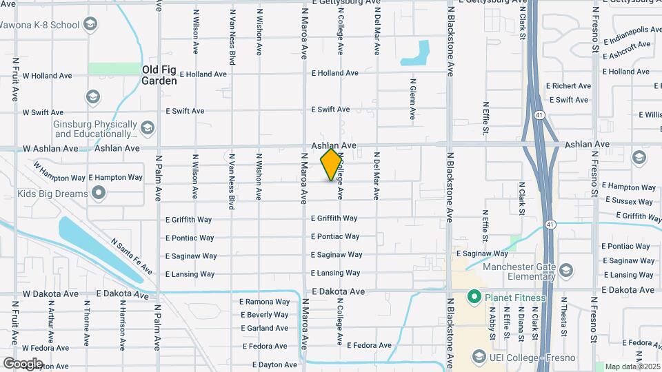 1024 E Hampton Way Map and Location Details