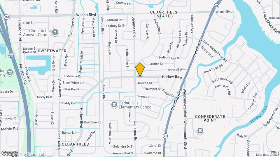 6334 Harlow Blvd Map and Location Details