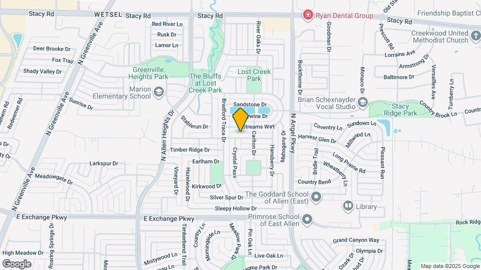 1521 Creek Springs Dr Map and Location Details