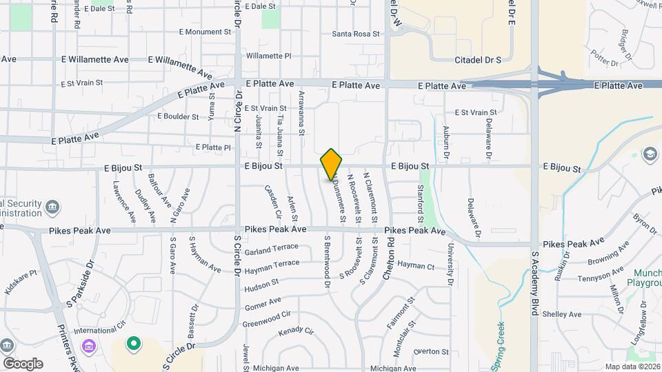 122 N Dunsmere St Map and Location Details