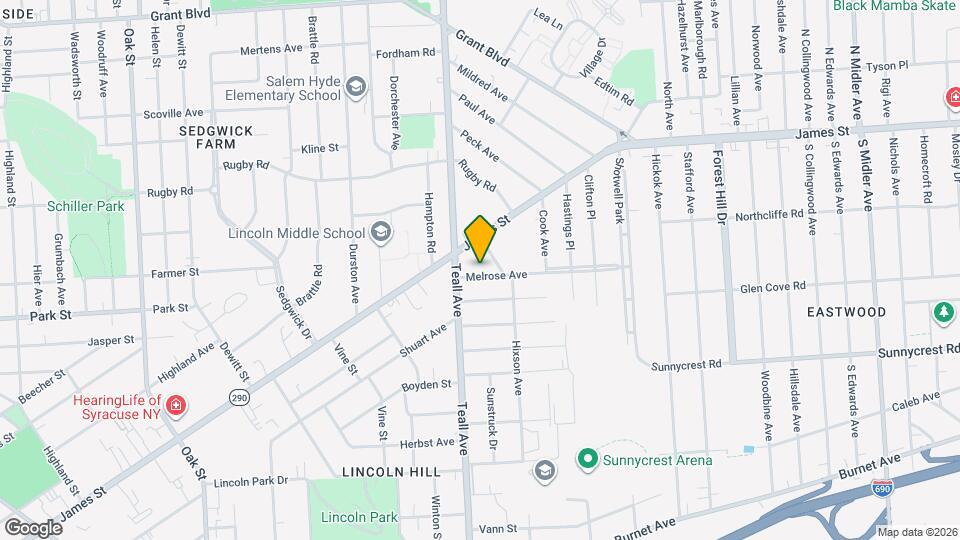 107 Melrose Ave, Unit 2 Map and Location Details