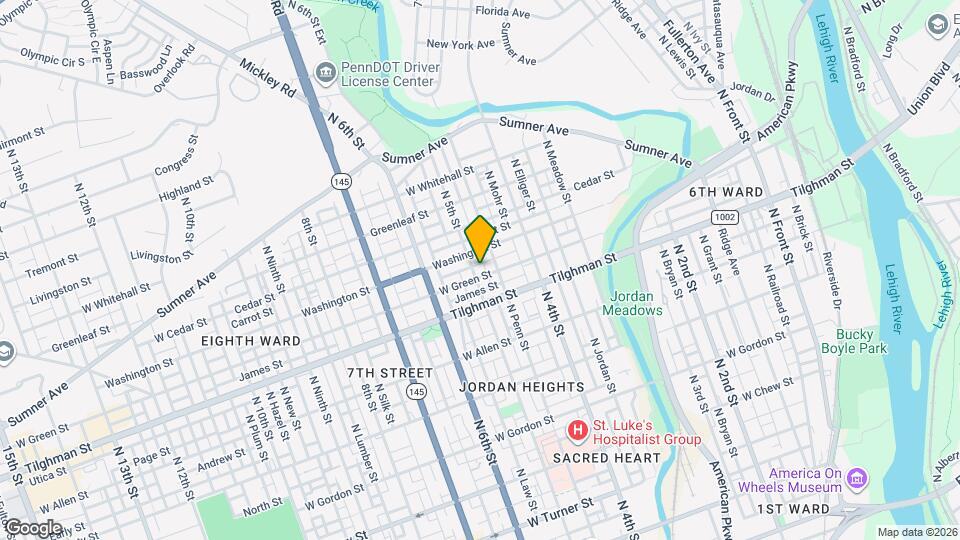 739 N 5th St Map and Location Details