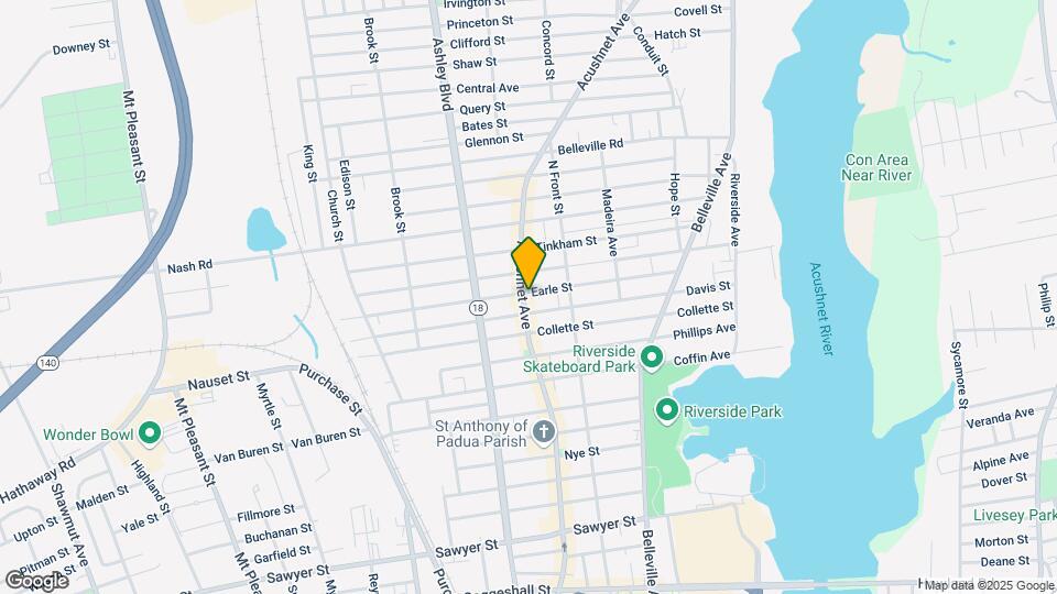 1618-1622 Acushnet Ave Map and Location Details