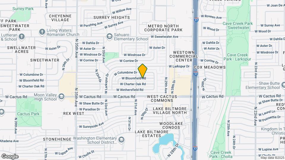 3039 W Bloomfield Rd Map and Location Details