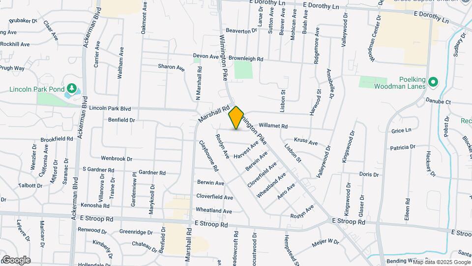 1506 Willamet Rd Map and Location Details